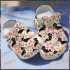 Dachshund Cartoon Frame Pattern Crocs