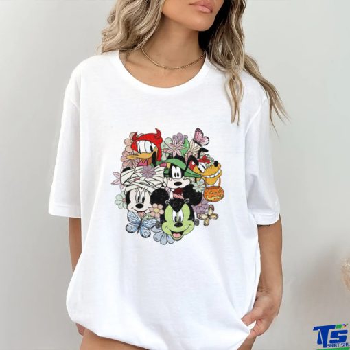 Floral Disney Halloween Gift For Fan T Shirt