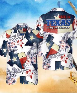 Floral Texas Hawaiian Shirt For Men Made In A Long Time Ago Texas State Shirt
