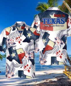 Floral Texas Hawaiian Shirt For Men Made In A Long Time Ago Texas State Shirt