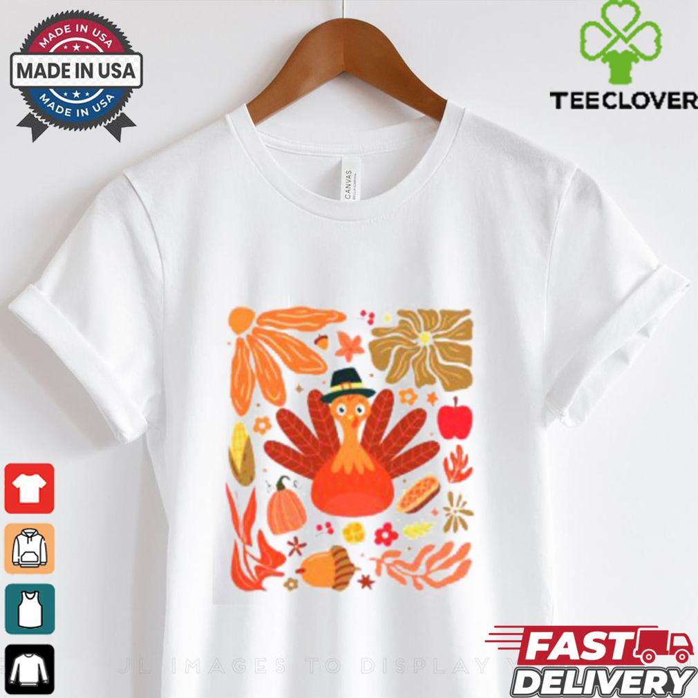 Floral Turkey Thanksgiving Dinner Fall Season T shirt Floral Turkey Thanksgiving Dinner Fall Season T shirt