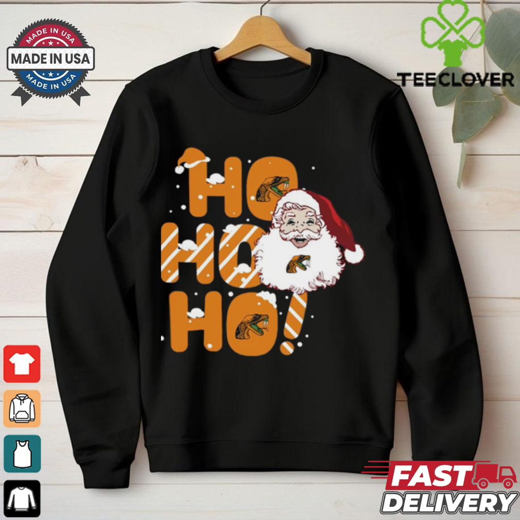 Florida A&M Rattlers Ho Ho Ho Santa Claus Christmas T shirt Florida A&M Rattlers Ho Ho Ho Santa Claus Christmas T shirt