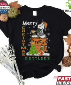 Florida A&M Rattlers Snoopy And Woodstock Merry Christmas Shirt