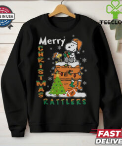 Florida A&M Rattlers Snoopy And Woodstock Merry Christmas Shirt