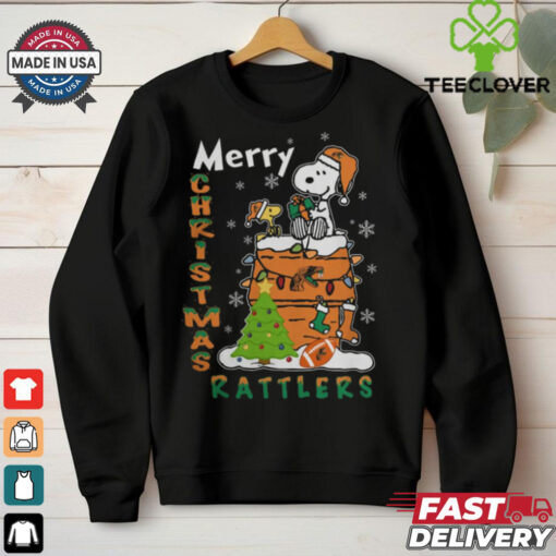 Florida A&M Rattlers Snoopy And Woodstock Merry Christmas Shirt