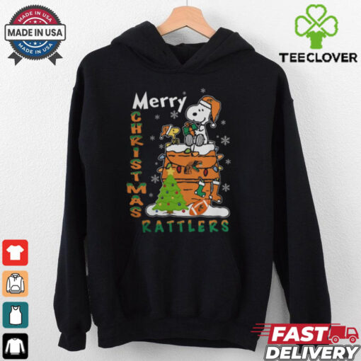 Florida A&M Rattlers Snoopy And Woodstock Merry Christmas Shirt