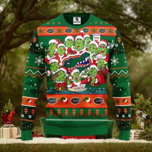 Florida Gators 12 Grinch Xmas Day Christmas Ugly Sweater