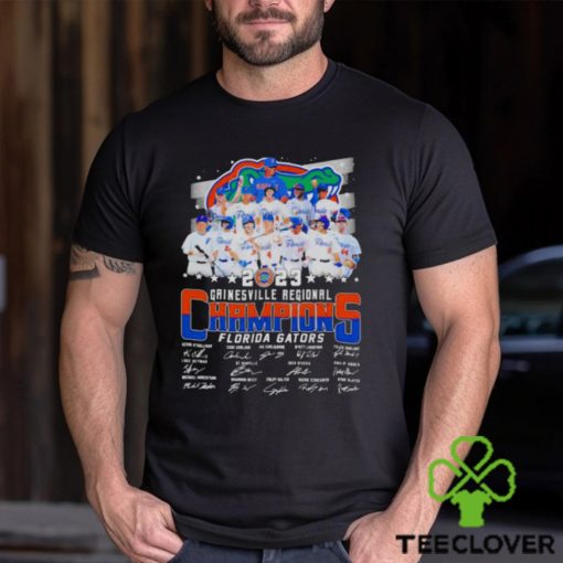 Florida Gators Baseball 2023 Gainesville Regional Champions Signatures Shirt 4e0583 0