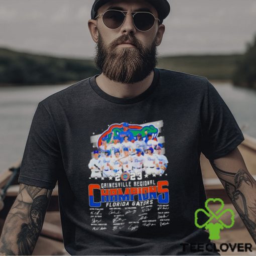 Florida Gators Baseball 2023 Gainesville Regional Champions Signatures Shirt 4e0583 0
