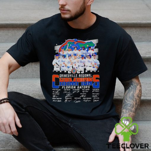 Florida Gators Baseball 2023 Gainesville Regional Champions Signatures Shirt 4e0583 0