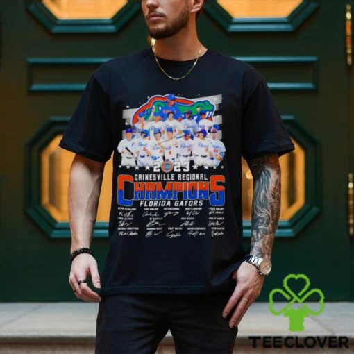 Florida Gators Baseball 2023 Gainesville Regional Champions Signatures Shirt 4e0583 0