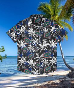 Florida Gators Black Floral Hawaiian Shirt