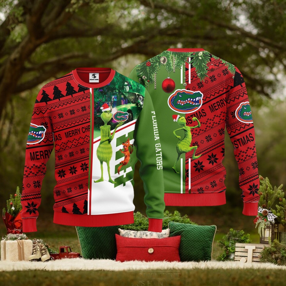 Florida Gators Grinch & Scooby doo Christmas Ugly Sweater 1