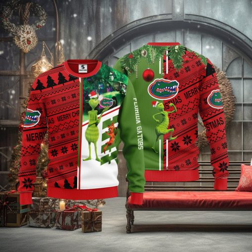 Florida Gators Grinch & Scooby doo Christmas Ugly Sweater 1
