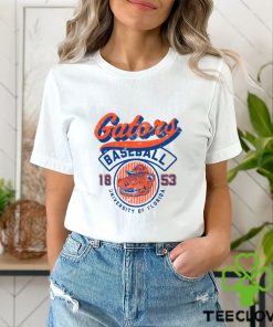 Florida Gators Ivory Baseball Logo T Shirt