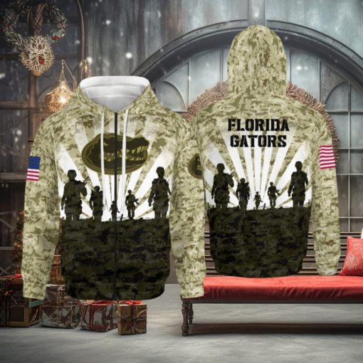 Florida Gators Military All Over Printed 3D Hoodie Winter Gift