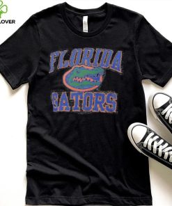 Florida Gators Profile Women's Plus Size Striped Lace Up T Shirt