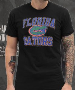 Florida Gators Profile Women's Plus Size Striped Lace Up T Shirt