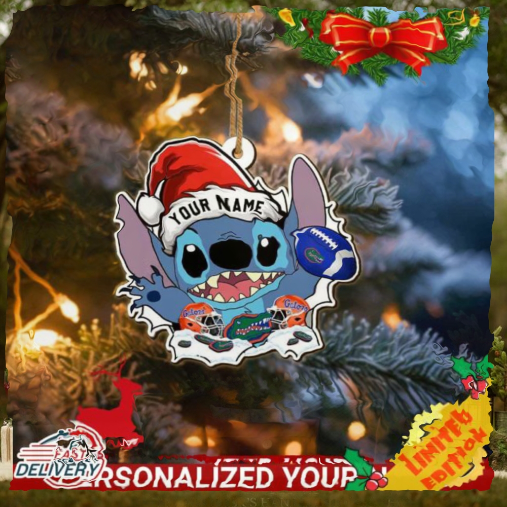 Florida Gators Stitch Christmas Ornament NCAA Custom With Stitch Ornament Florida Gators Stitch Christmas Ornament NCAA Custom With Stitch Ornament