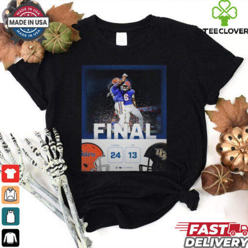 Florida Gators wins 24 13 UCF football 2024 game final score hoodie, sweater, longsleeve, shirt v-neck, t-shirt