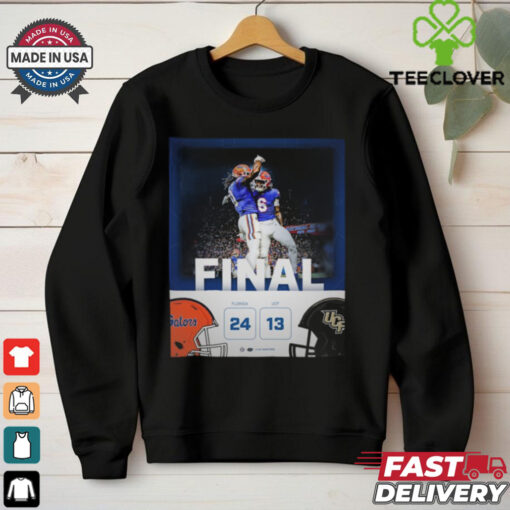 Florida Gators wins 24 13 UCF football 2024 game final score hoodie, sweater, longsleeve, shirt v-neck, t-shirt