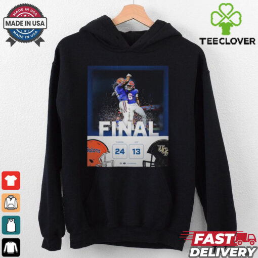 Florida Gators wins 24 13 UCF football 2024 game final score hoodie, sweater, longsleeve, shirt v-neck, t-shirt