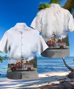 Florida Inverness Fire Department Summer Aloha hawaiian shirt