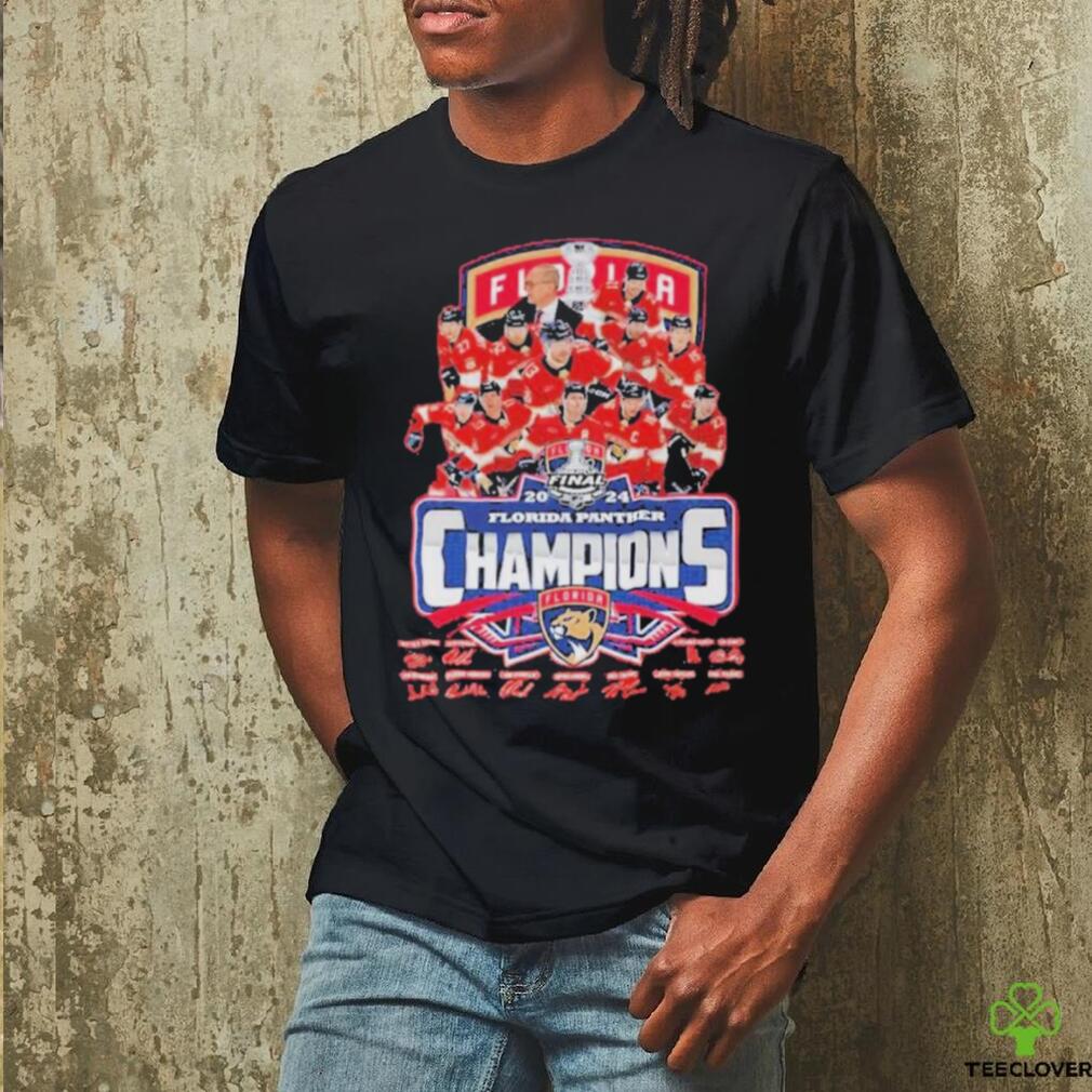 Florida Panthers 2023 2024 Stanley Cup Final Champions Players Signatures Shirt Florida Panthers 2023 2024 Stanley Cup Final Champions Players Signatures Shirt