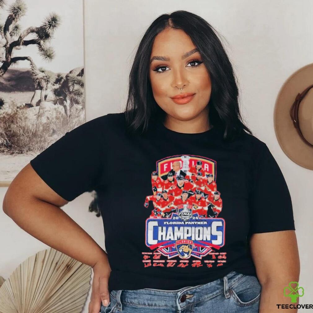 Florida Panthers 2023 2024 Stanley Cup Final Champions Players Signatures Shirt Florida Panthers 2023 2024 Stanley Cup Final Champions Players Signatures Shirt