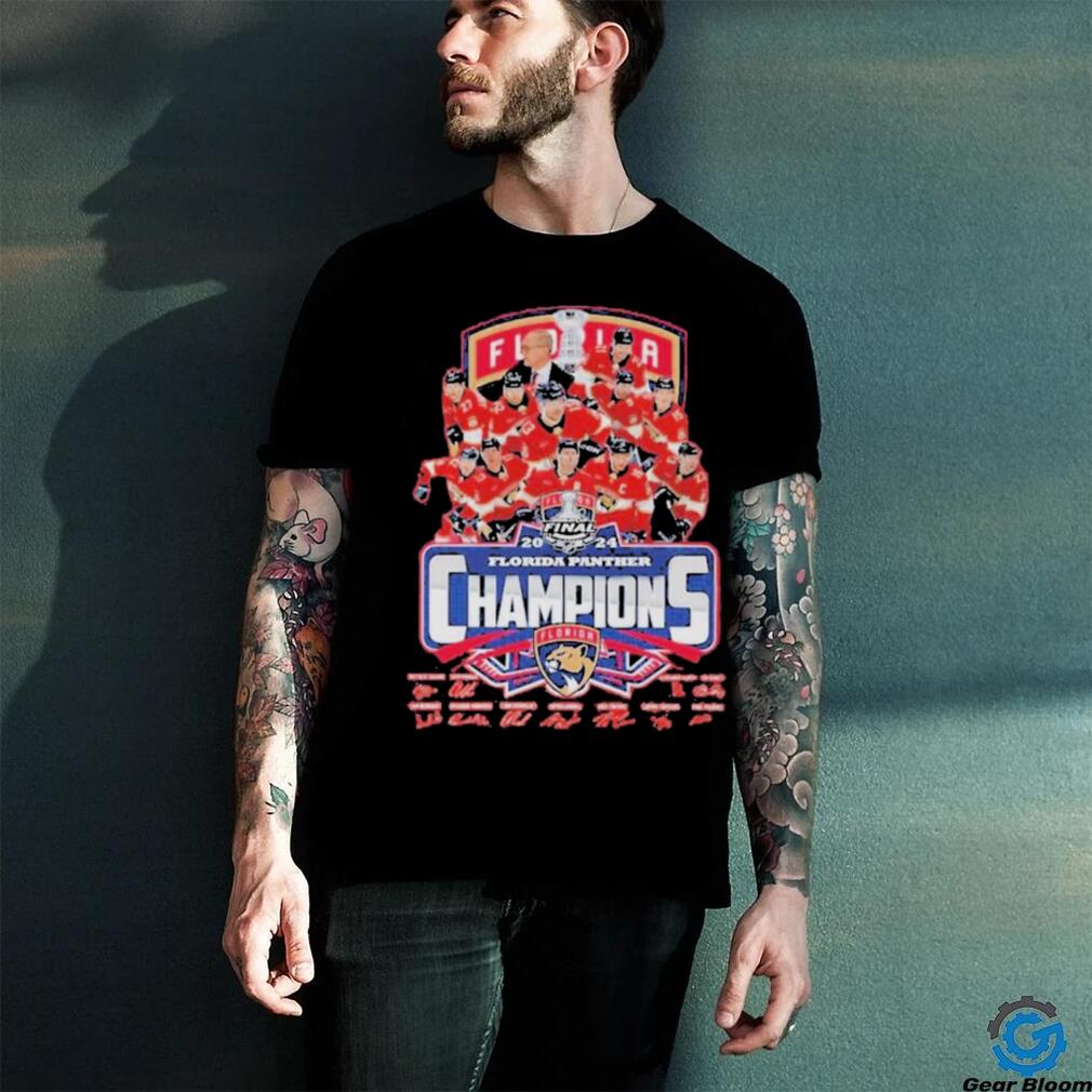 Florida Panthers 2023 2024 Stanley Cup Final Champions Players Signatures Shirt Florida Panthers 2023 2024 Stanley Cup Final Champions Players Signatures Shirt