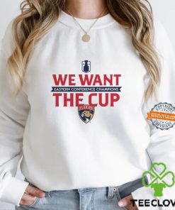 Florida Panthers 2024 Eastern Conference Champions We Want The Cup T Shirt