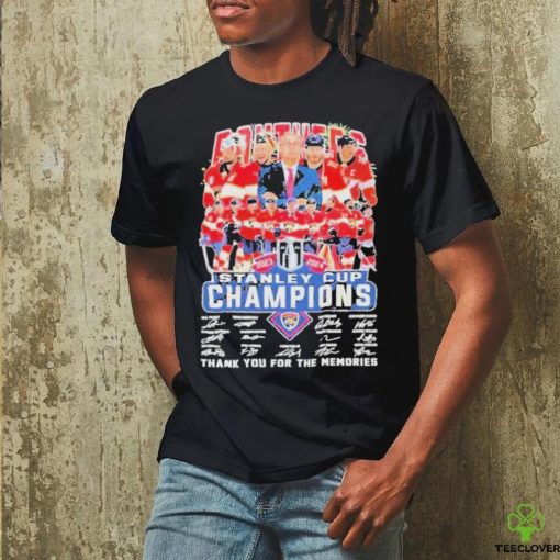 Florida Panthers 2024 Stanley Cup Champions Signature Shirt