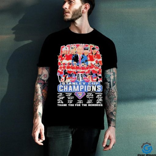 Florida Panthers 2024 Stanley Cup Champions Signature Shirt