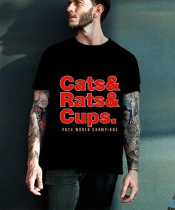 Florida Panthers Cats Rats and Cups 2024 World Champions Shirt