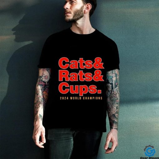 Florida Panthers Cats Rats and Cups 2024 World Champions Shirt