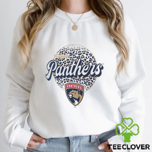 Florida Panthers Fanatics Branded Leopard Print Long Sleeve T Shirt