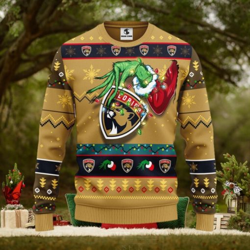 Florida Panthers Grinch Christmas Ugly Sweater
