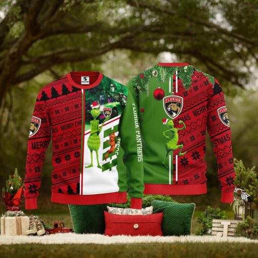 Florida Panthers Grinch & Scooby doo Christmas Ugly Sweater