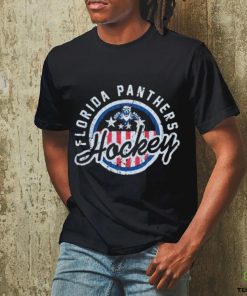 Florida Panthers Leaping Cat Stars And Stripes T shirt
