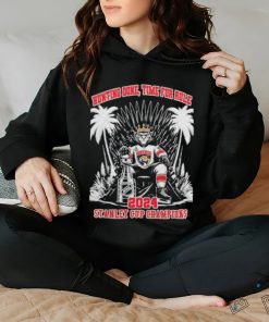 Florida Panthers Mascot King Hunting Done Time For Rule 2024 Stanley Cup Champions Unisex T shirt