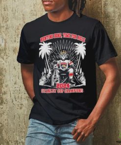 Florida Panthers Mascot King Hunting Done Time For Rule 2024 Stanley Cup Champions Unisex T shirt