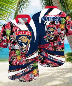Florida Panthers NHL Flower All Over Printed Unisex Hawaiian Shirt