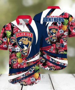 Florida Panthers NHL Flower All Over Printed Unisex Hawaiian Shirt