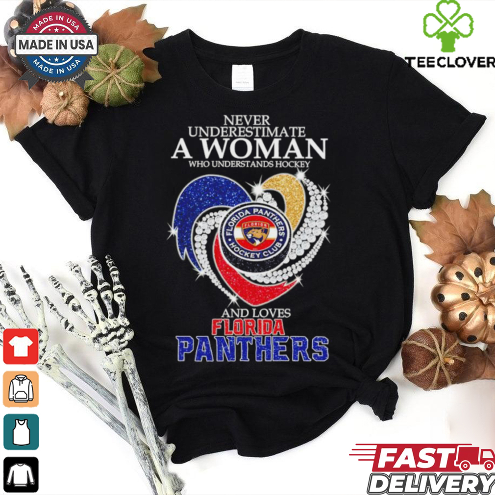 Florida Panthers Never Underestimate A Woman And Love 2024 shirt Florida Panthers Never Underestimate A Woman And Love 2024 shirt