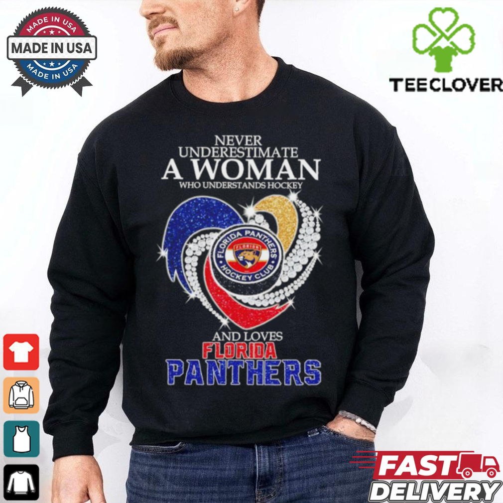 Florida Panthers Never Underestimate A Woman And Love 2024 shirt Florida Panthers Never Underestimate A Woman And Love 2024 shirt