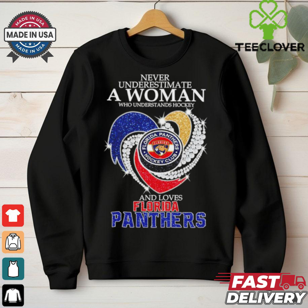 Florida Panthers Never Underestimate A Woman And Love 2024 shirt Florida Panthers Never Underestimate A Woman And Love 2024 shirt