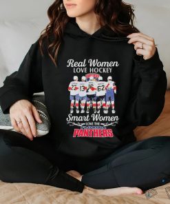Florida Panthers Real Women Love Hockey Smart Women Love The 2024 Stanley Cup Champions Signatures Shirt