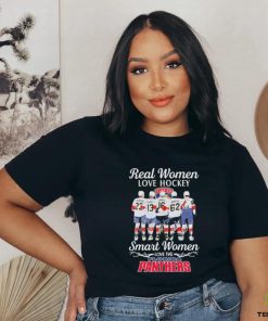 Florida Panthers Real Women Love Hockey Smart Women Love The 2024 Stanley Cup Champions Signatures Shirt
