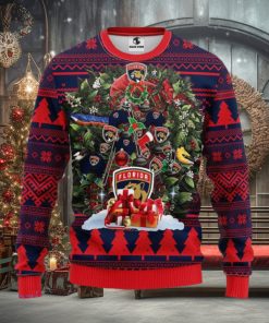 Florida Panthers Tree Ugly Christmas Fleece Sweater