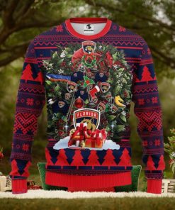Florida Panthers Tree Ugly Christmas Fleece Sweater